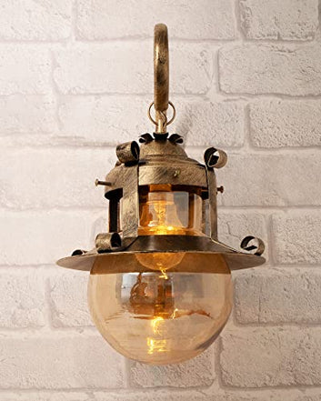 Vintage Rustic Lantern Wall Light | Handcrafted Wall Light