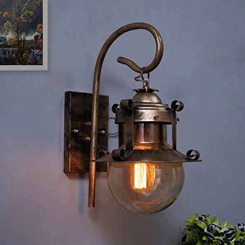 Vintage Rustic Lantern Wall Light | Handcrafted Wall Light