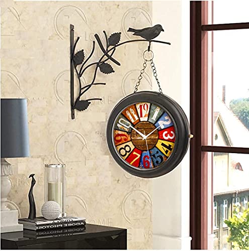 Double Side Iron Wall Clock / 10 Inches Size (Desing5)