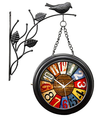 Double Side Iron Wall Clock / 10 Inches Size (Desing5)