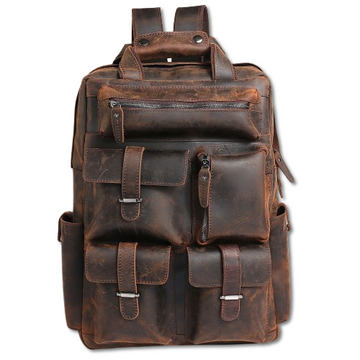 Ramsam Trends Vintage Genuine Leather Backpack