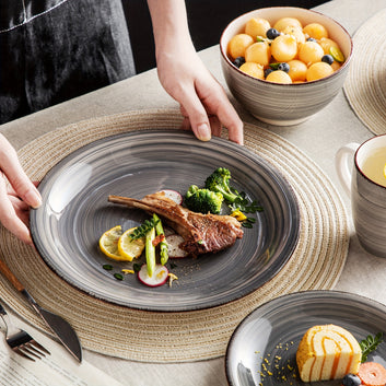 Ramsam Trends 16-Piece Stoneware Dinner Set