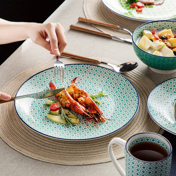 Ramsam Trends 16-Piece Porcelain Dinnerware Set