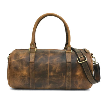 Barrel Leather Duffle Bag for Travel & Everyday Carry