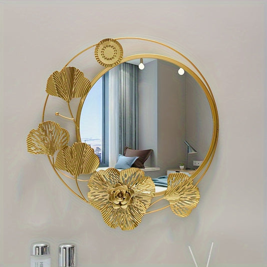 Ramsam Trends Modern Golden-Framed Wall Mirror