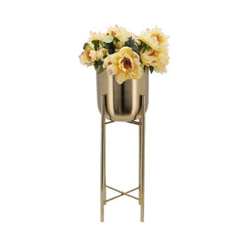 Premium Metal Floor Plant Pot Set of 3 (GOLD)