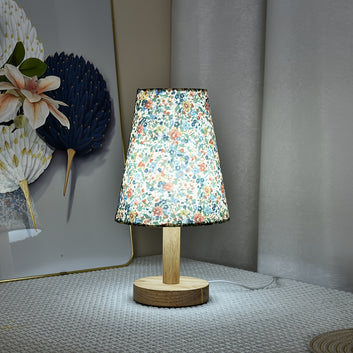 Modern Brushed Wood Table Lamp