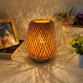 Ramsam Trends Handcrafted Bamboo Table Lamp