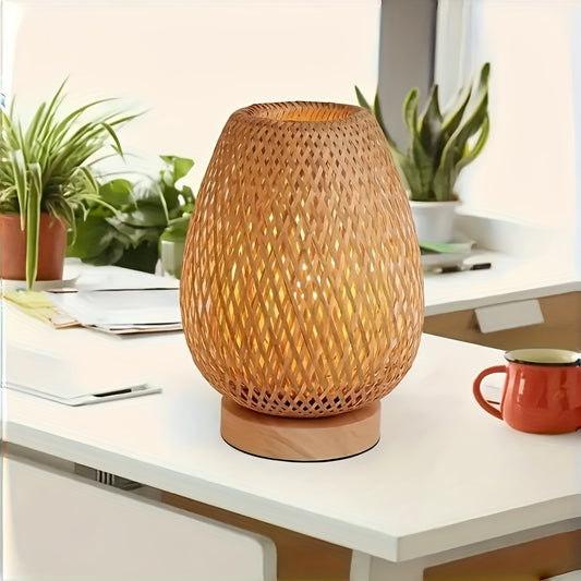 Ramsam Trends Handcrafted Bamboo Table Lamp