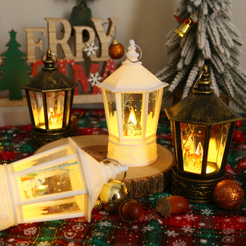 Vintage European-Style LED Lantern Night Light